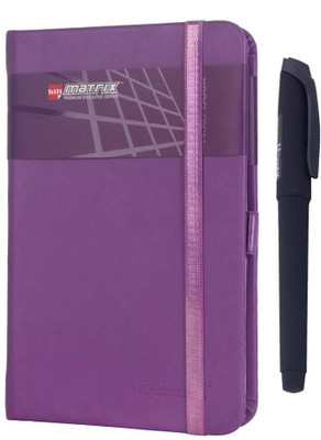 

Bilt A5 Notebook(Tech 360 Matte Black Gel Pen+Bilt PU A5 Note Book, Multicolor)