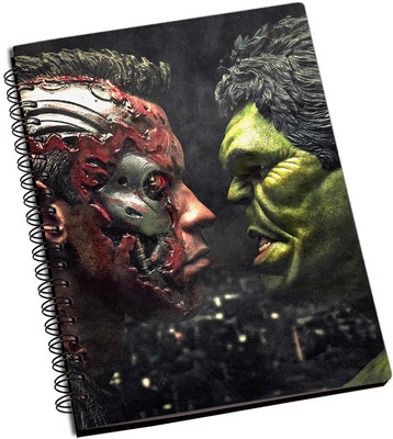 

Rangeele Inkers A5 Notebook(Terminator Vs Hulk, Multicolor)
