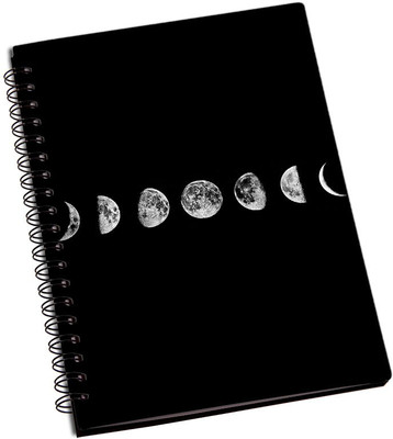 

Rangeele Inkers A5 Notebook(Moon phases, Multicolor)