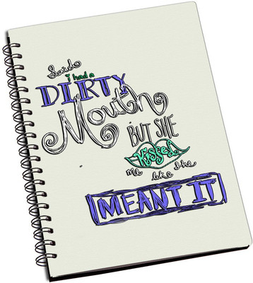 

Rangeele Inkers A5 Notebook(Kiss Me Like mean IT, Multicolor)