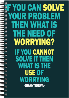 

Art Emporio A5 Notebook(Whats the need to Worry, Multicolor)