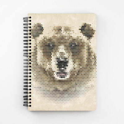 

RAYITE A5 Diary(Vintage Geometric Bear, Multicolor)