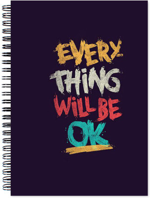 

VenTechno A5 Diary(Inspire / Motivational Covered Wirebound Ruled Paper Sheets Personal and Office Stationary Notebooks Diary, Multicolor)