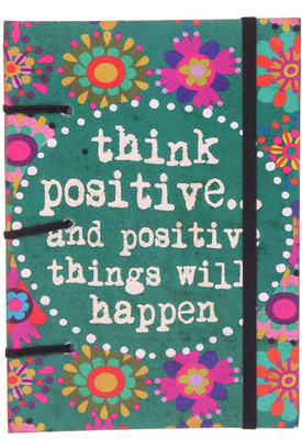 

Craft Play A5 Diary(Think Positive Print Special Binding with Elastic, Multicolor)