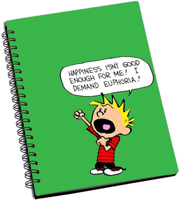 

Rangeele Inkers A5 Notebook(Calvin about Happiness, Multicolor)