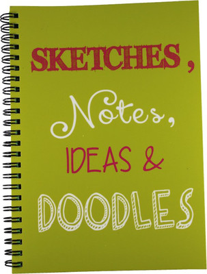 

Nourish A5 Diary(Sketches , Notes , Ideas & Doodles Ruled Pages, Green)