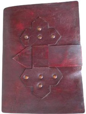 

eShilp Regular Journal(Handmade Plain Leather Cover Diary-1 Strip Flap Size 18x13x2.5 Cm Brown, Brown)