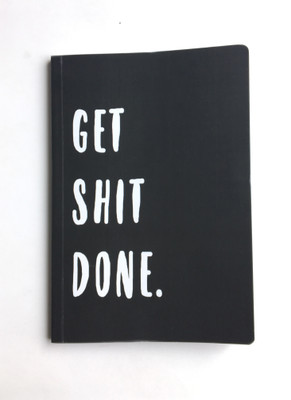 

TheDesignWiz A5 Notebook(Get Shit Done Notebook, Black, White)