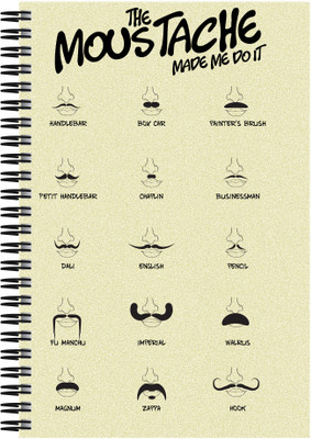 

Art Emporio A5 Notebook(The Moustache, Multicolor)