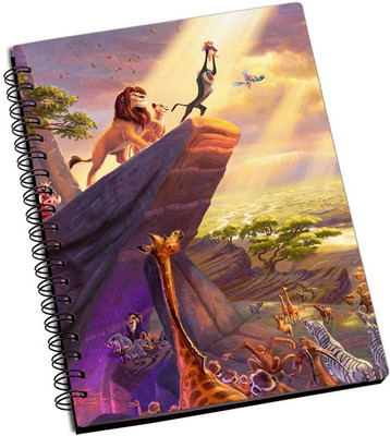 

Rangeele Inkers A5 Notebook(Lion king Pride Rock, Multicolor)
