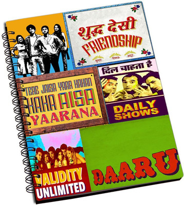 

ShopMantra A5 Notebook(Shudh Desi Friendship Pop Art, Multicolor)