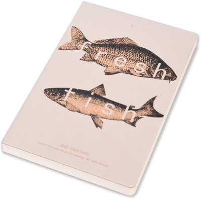 

Enwraps Regular Notebook(EG Series - Vintage Design Fresh Fih, Cream)