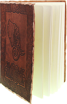 

Craft Club Regular Notebook(Leather Diary With Elephant Embossed, Light Golden)
