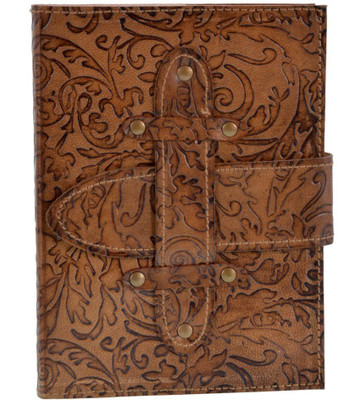 

Craft Play Regular Diary(Leather Emboss with Belt, Tan)