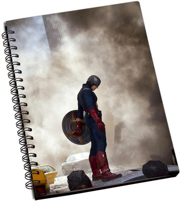 

Rangeele Inkers A5 Notebook(Captain America avengers, Multicolor)