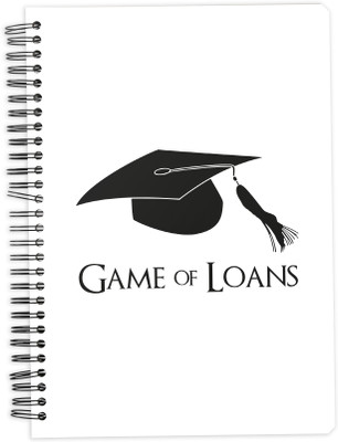 

Mc Sid Razz A5 Notebook(Game Of Loans, White)