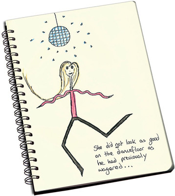 

Rangeele Inkers A5 Notebook(She's not Good On dance Floor, Multicolor)