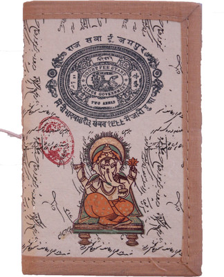 

Rstore Regular Diary(Handmade Ganesh Print Bahi Khata (Size 6x4 in), Multicolor)