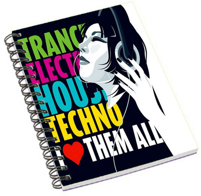 

Shopmania A5 Notebook(DESIGNER PRINTED NOTEBOOK, Multicolor)