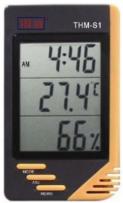 

VARTECH THM-S1 Thermo hygrometer Thermometer(White)