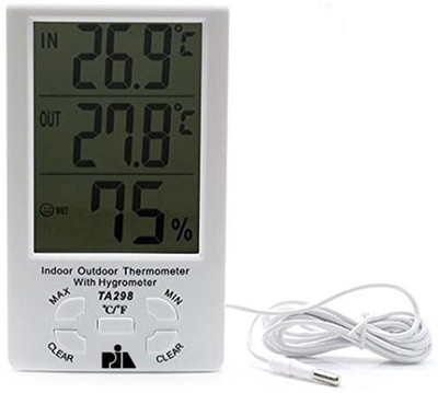 

Pia International Big Indoor-Outdoor Thermo Hygrometer Thermometer(White)