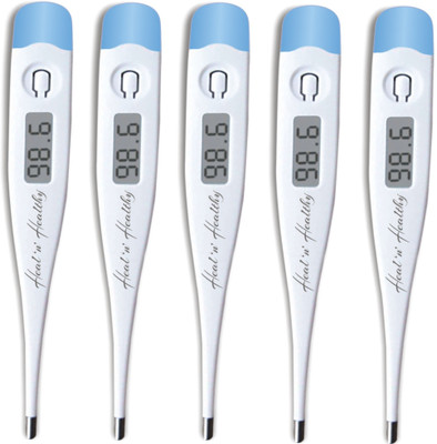 

Healn Healthy Premium Quality (Pack of 5) Digital Thermometer(White)