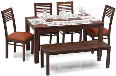 

Urban Ladder Zella Solid Wood Dining Chair(Set of 2, Finish Color - Teak)