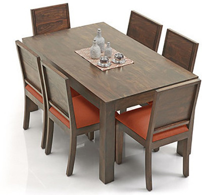 

Urban Ladder Arabia - Oribi Solid Wood 6 Seater Dining Set(Finish Color - Teak)