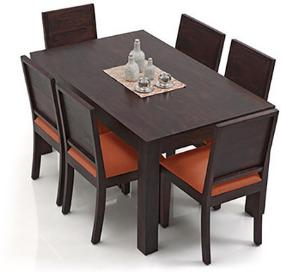 

Urban Ladder Arabia - Oribi Solid Wood 6 Seater Dining Set(Finish Color - Mahogany)