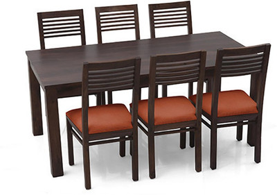 

Urban Ladder Arabia XL - Zella Solid Wood 6 Seater Dining Set(Finish Color - Mahogany)