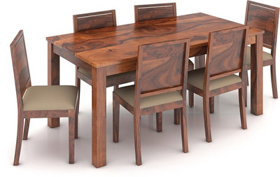 

Urban Ladder Arabia XL Storage - Oribi Solid Wood 6 Seater Dining Set(Finish Color - Teak)