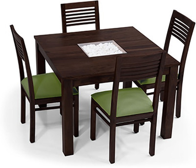 

Urban Ladder Brighton Square - Zella Solid Wood 4 Seater Dining Set(Finish Color - Mahogany)