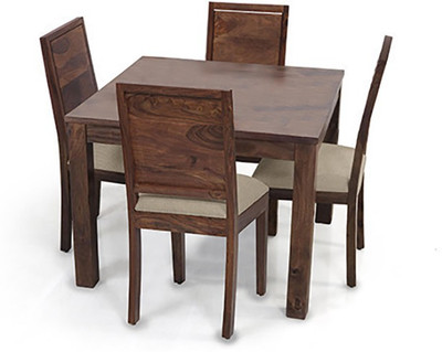 

Urban Ladder Arabia Square - Oribi Solid Wood 4 Seater Dining Set(Finish Color - Teak)