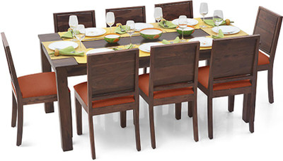 

Urban Ladder Arabia XL - Oribi Solid Wood 8 Seater Dining Set(Finish Color - Teak)