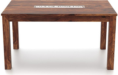 

Urban Ladder Brighton - Capra Solid Wood 6 Seater Dining Set(Finish Color - Teak)