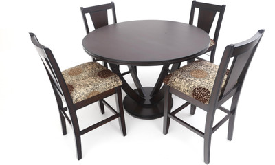 

Furnicity Engineered Wood 4 Seater Dining Set(Finish Color - Brown)