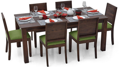 

Urban Ladder Arabia XL - Oribi Solid Wood 6 Seater Dining Set(Finish Color - Mahogany)