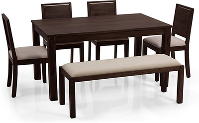 

Urban Ladder Arabia - Oribi - Bench Solid Wood 6 Seater Dining Set(Finish Color - Mahogany)