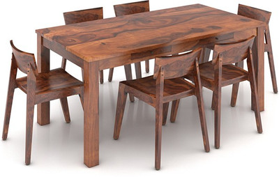 

Urban Ladder Arabia XL Storage - Gordon Solid Wood 6 Seater Dining Set(Finish Color - Teak)