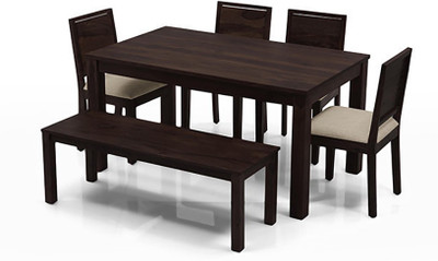 

Urban Ladder Arabia - Oribi - Bench Solid Wood 6 Seater Dining Set(Finish Color - Mahogany)