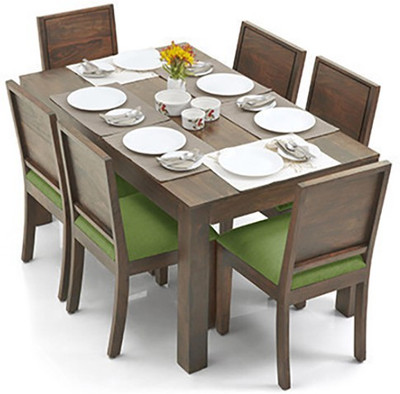 

Urban Ladder Arabia - Oribi Solid Wood 6 Seater Dining Set(Finish Color - Teak)