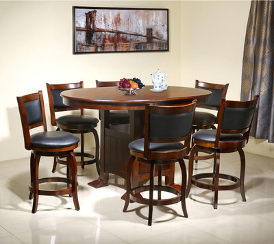 

@home by Nilkamal Grant Solid Wood 6 Seater Dining Set(Finish Color - Brown)