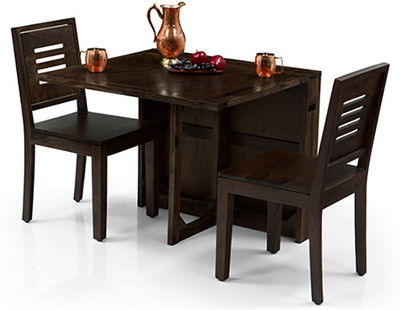 

Urban Ladder Danton 3 - to - 6 Extendable - Capra 2 Seater Solid Wood 2 Seater Dining Set(Finish Color - Mahogany)