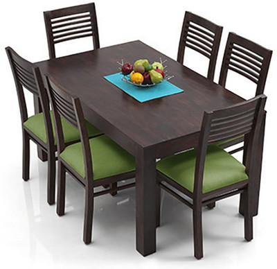 

Urban Ladder Arabia - Zella Solid Wood 6 Seater Dining Set(Finish Color - Mahogany)