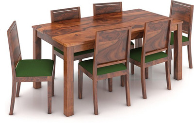 

Urban Ladder Arabia XL Storage - Oribi Solid Wood 6 Seater Dining Set(Finish Color - Teak)