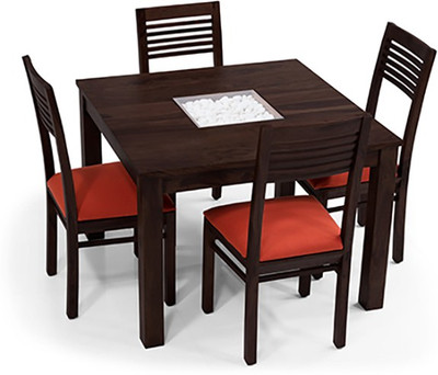 

Urban Ladder Brighton Square - Zella Solid Wood 4 Seater Dining Set(Finish Color - Mahogany)