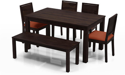 

Urban Ladder Arabia - Oribi - Bench Solid Wood 6 Seater Dining Set(Finish Color - Mahogany)