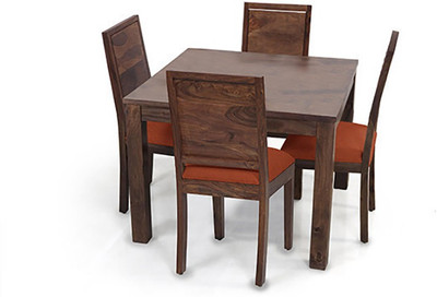 

Urban Ladder Arabia Square - Oribi Solid Wood 4 Seater Dining Set(Finish Color - Teak)