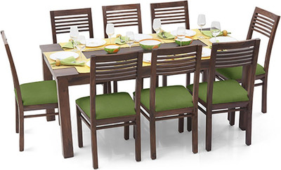

Urban Ladder Arabia XL - Zella Solid Wood 8 Seater Dining Set(Finish Color - Teak)
