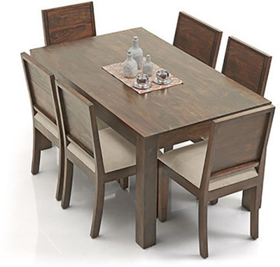 

Urban Ladder Arabia - Oribi Solid Wood 6 Seater Dining Set(Finish Color - Teak)